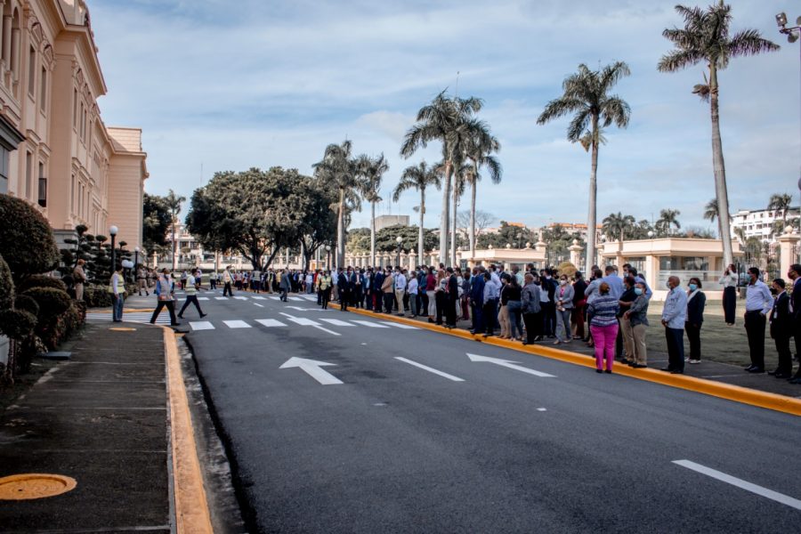 Comité de Emergencia del Palacio Nacional desarrolla con éxito simulacro de evacuación
