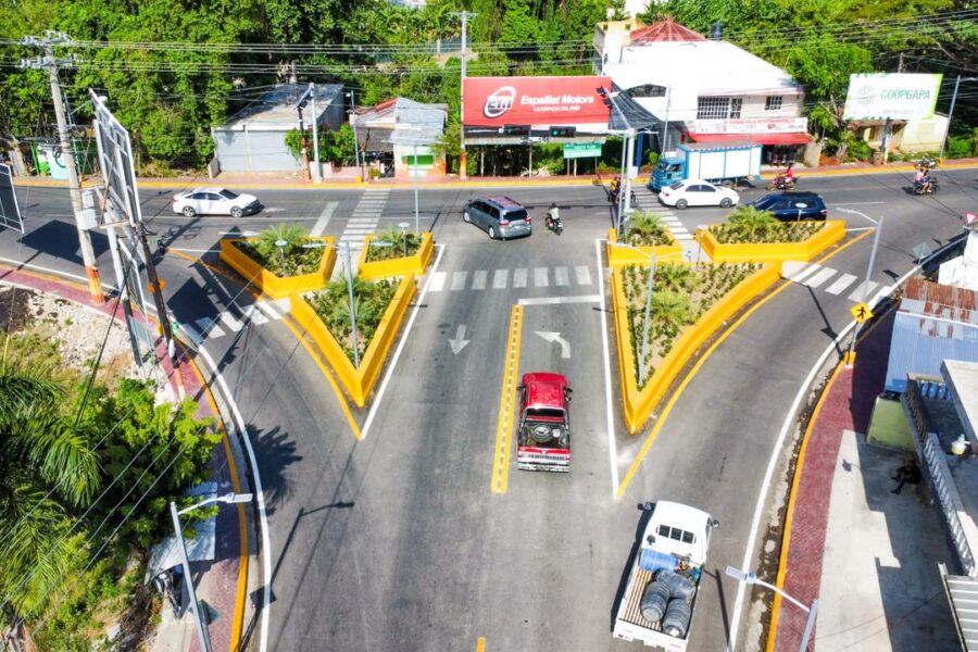 Inauguran distribuidor de tránsito en el Cruce de Sabaneta de Yásica para contribuir a la seguridad vial